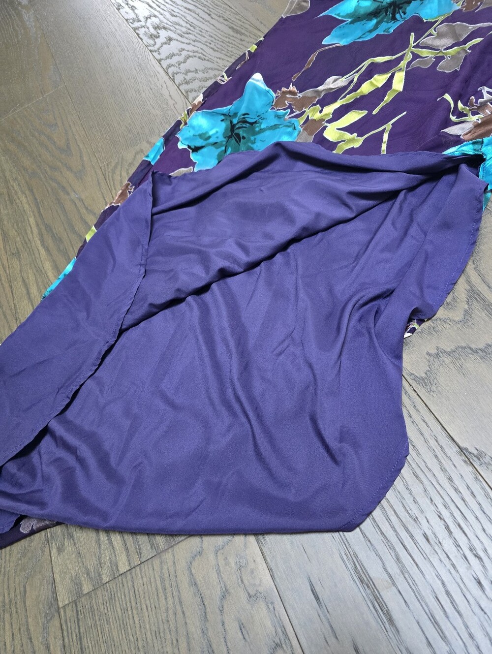 Lulu's Teal Floral One-Shoulder Midi Dress - Picture 11 of 14